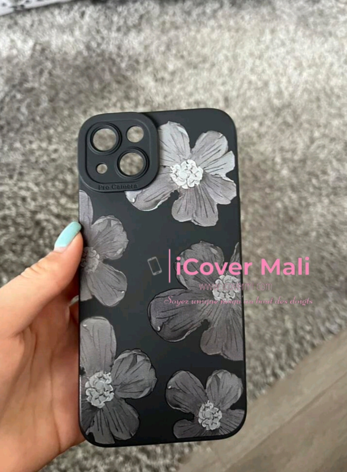 Coque à motif floral