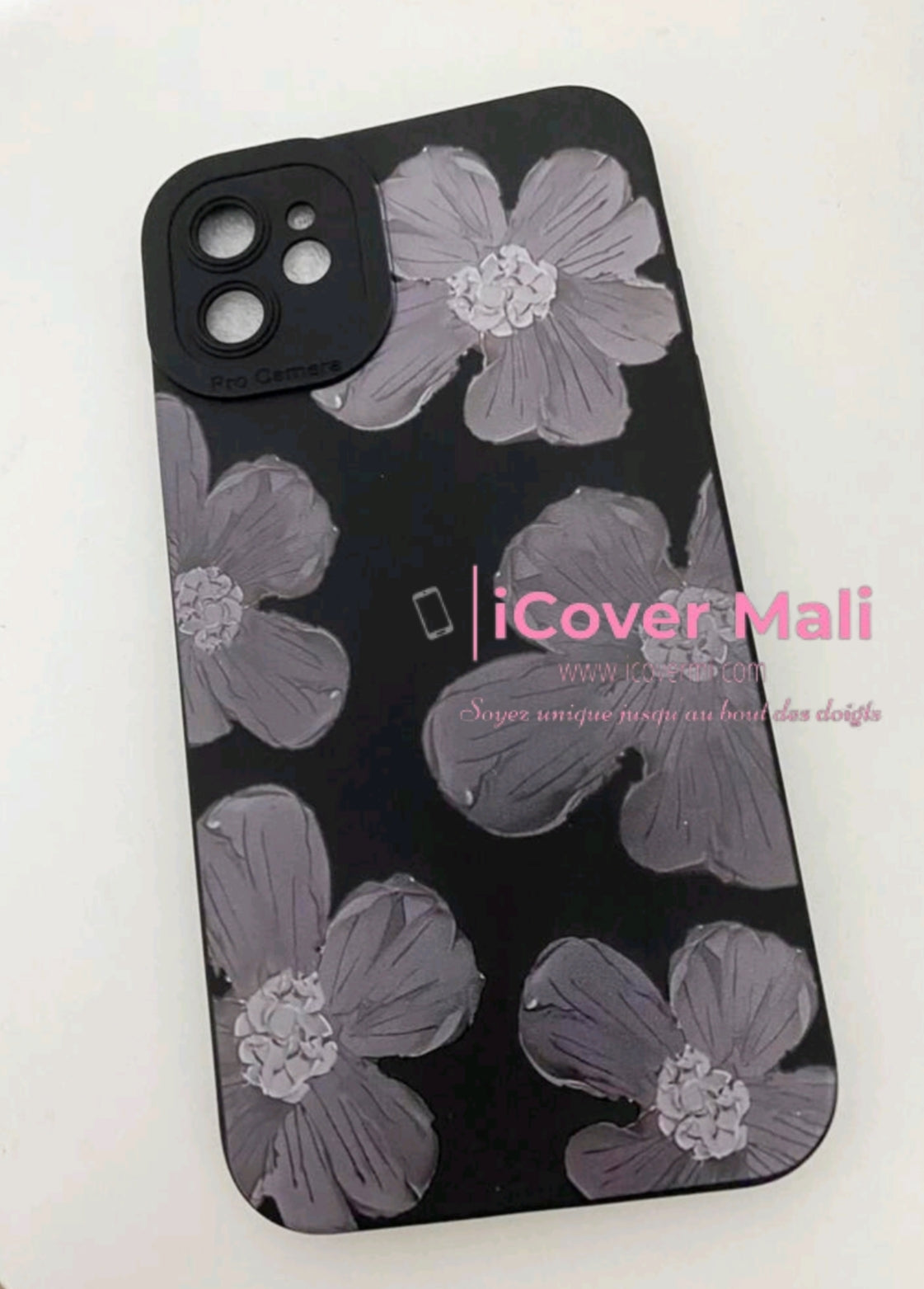 Coque à motif floral