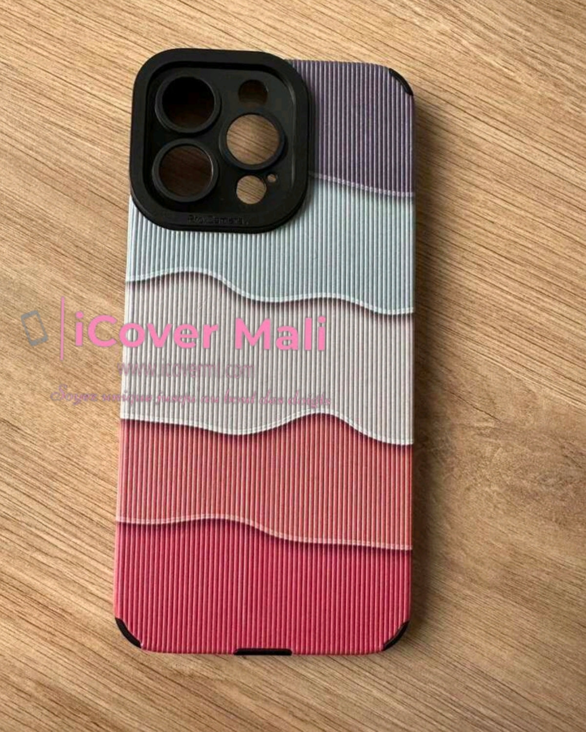 Coque avec vagues de couleurs