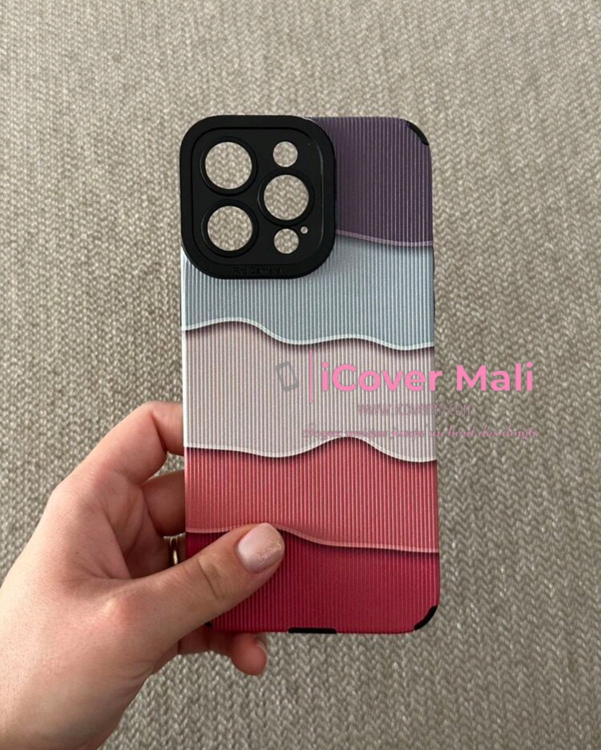 Coque avec vagues de couleurs